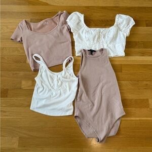 Hollister & Forever 21 Top Bundle – 4 Pieces – Size S/XS
